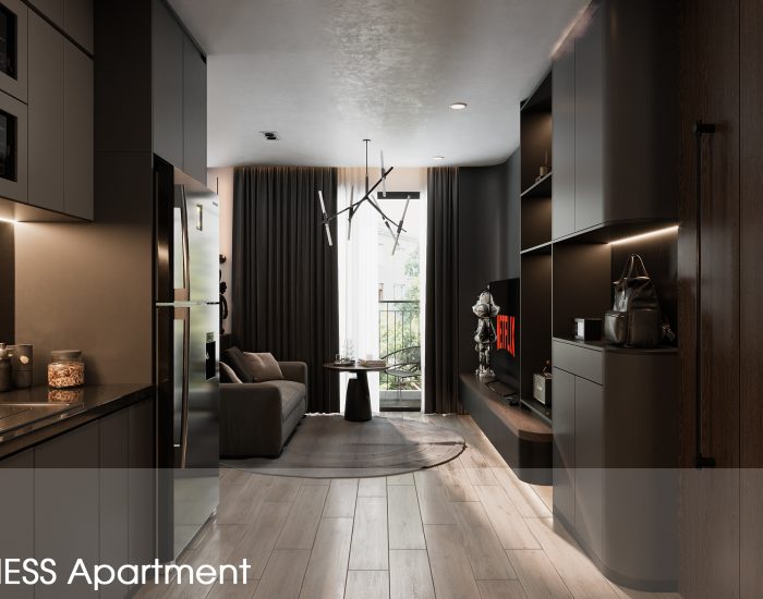 Darkness Apartment – Căn Hộ Gam Màu Tối Sang Trọng Và Hiện Đại